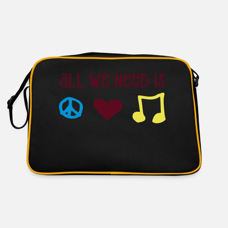 all we need is --- Retro Tasche