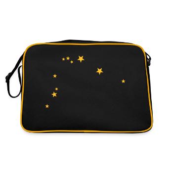 signe astrologique verseau - Sac Retro - noir/or - Dos