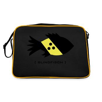 blind fish, blind goofy dork blind - Retro Bag - black/gold - Back