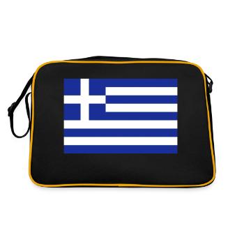 drapeau Grèce - Greece - Ελλάς - Sac Retro - noir/or - Dos
