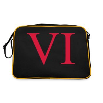6 - Retro Bag - black/gold - Back