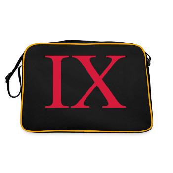 9 - Retro Bag - black/gold - Back