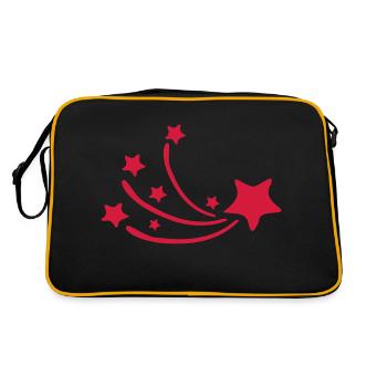 shooting_stars_2 - Retro Bag - black/gold - Back