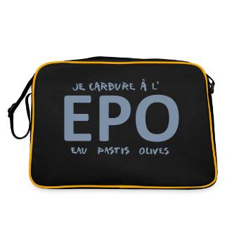 EPO - Retro Tasche - Schwarz/Gold - Hinten