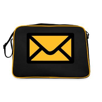 Letter envelope - Retro Bag - black/gold - Back