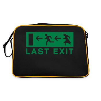 Last exit - Retro Bag - black/gold - Back