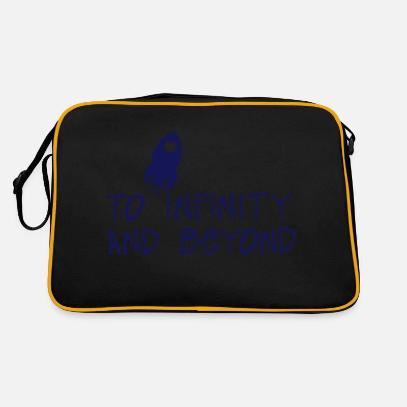 bis unendlich und jenseits des Zitations-Fixierers Retro Tasche