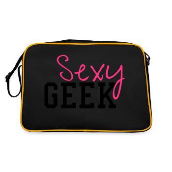 Sexy Geek - Retro Bag - black/gold - Back