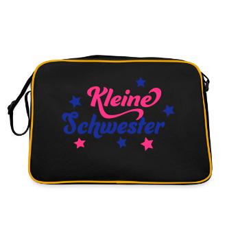 Baby - Retro Tasche - Schwarz/Gold - Hinten