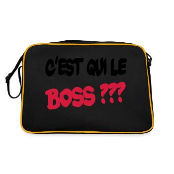 C'est qui le boss ? - Sac Retro - noir/or - Dos
