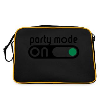 Party Mode On (Partying / Switch On) - Retro Bag - black/gold - Back