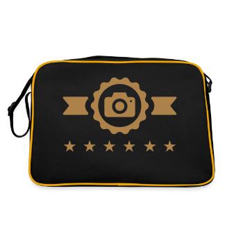photographe / photographie / photo / video - Sac Retro - noir/or - Dos