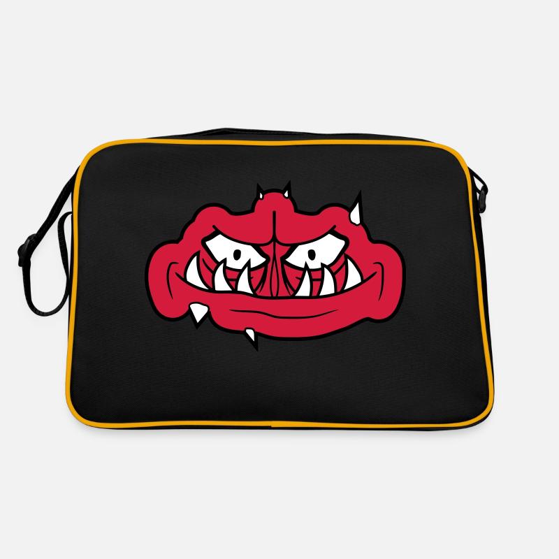 troll gesicht gruseliges Retro Tasche