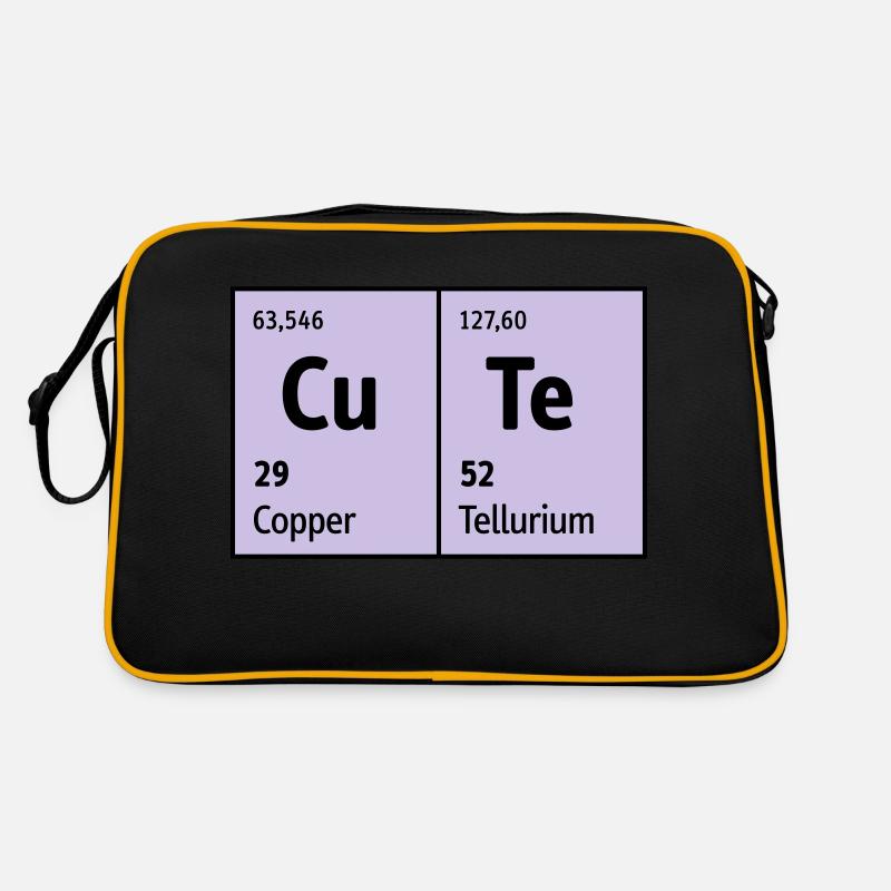 Periodensystem der Elemente CuTe süß niedlich nett Retro Tasche