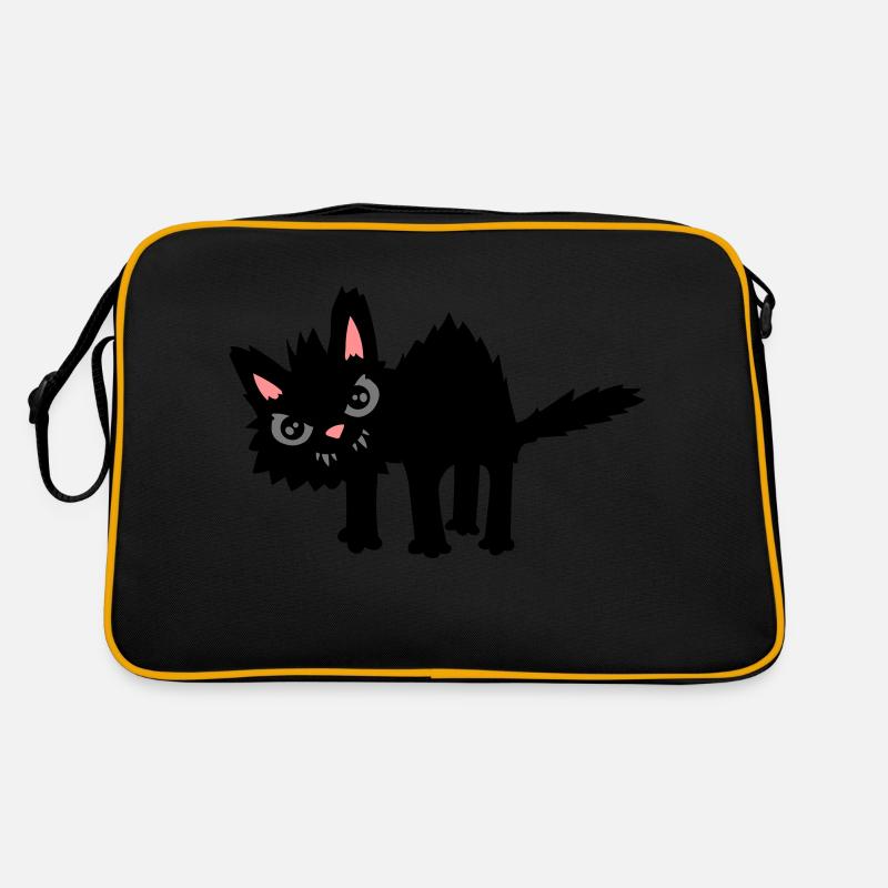 Funny Evil Cat Retro Bag