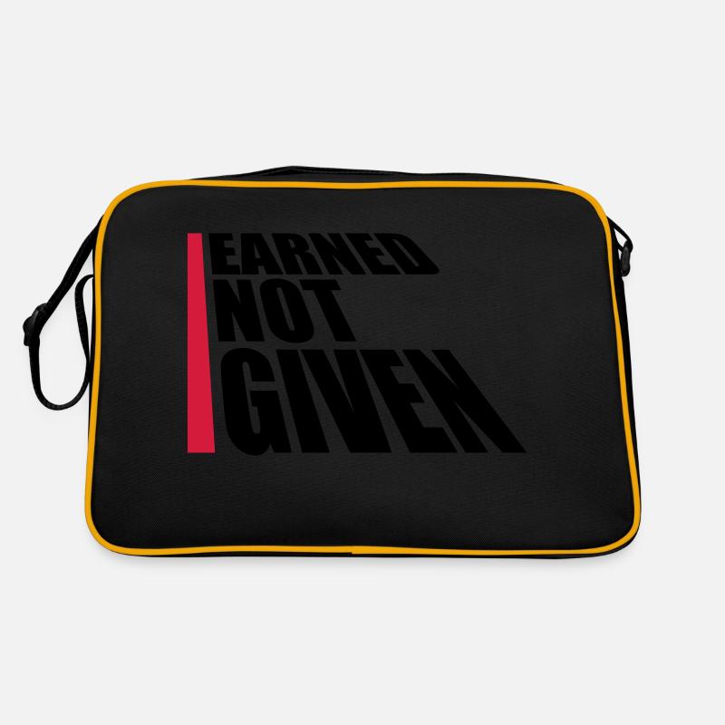 Earned Not Given Retro Tasche