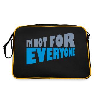 Im not for everyone - Retro Bag - black/gold - Back