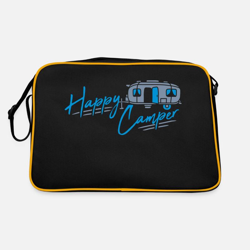 Happy Camper Motorhome Camping Retro Bag