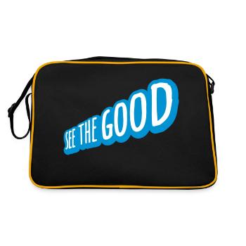 see the good quote - Retro Bag - black/gold - Back