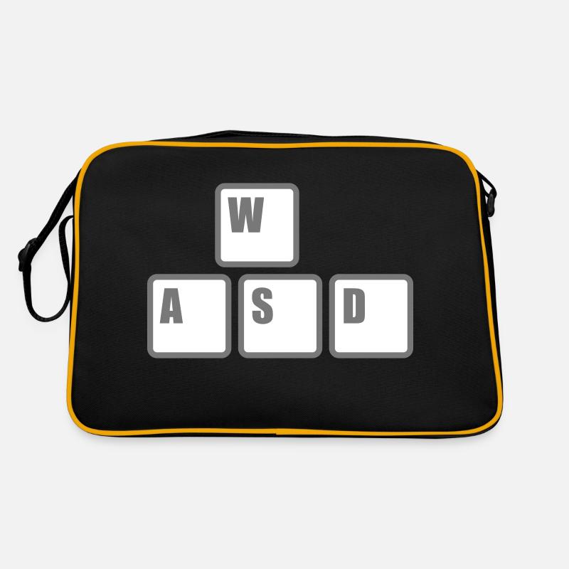 Computer WASD Keyboard Keys Retro Bag