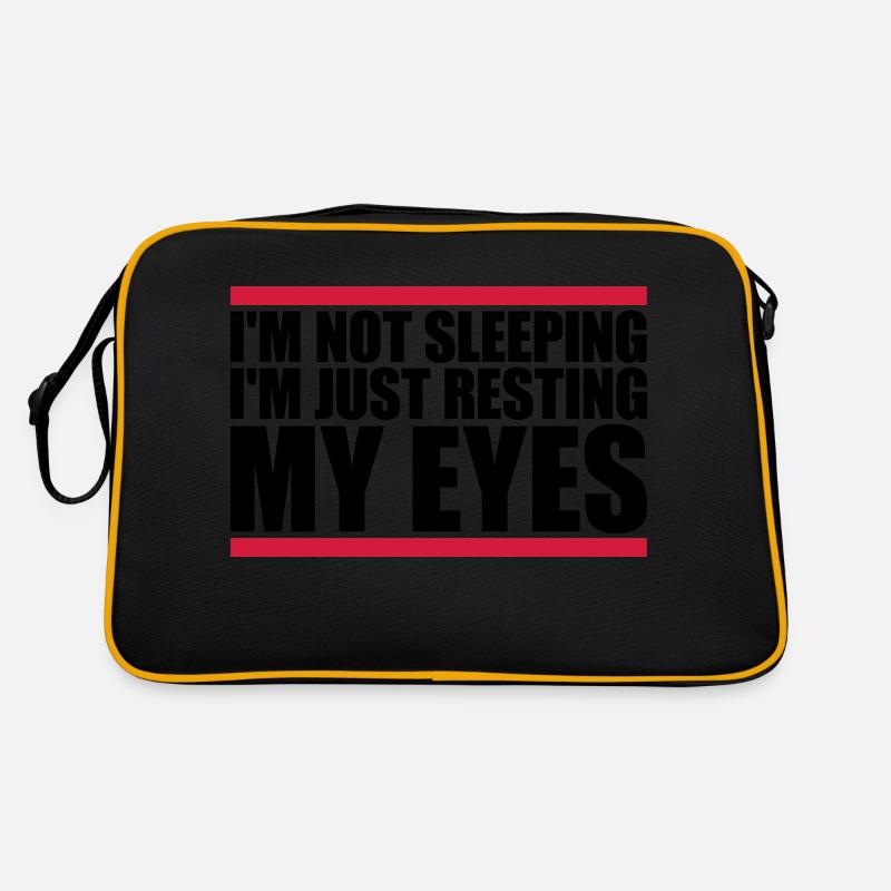 im not sleeping quote Retro Bag