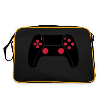 Manette de jeu - Sac Retro - noir/or - Dos