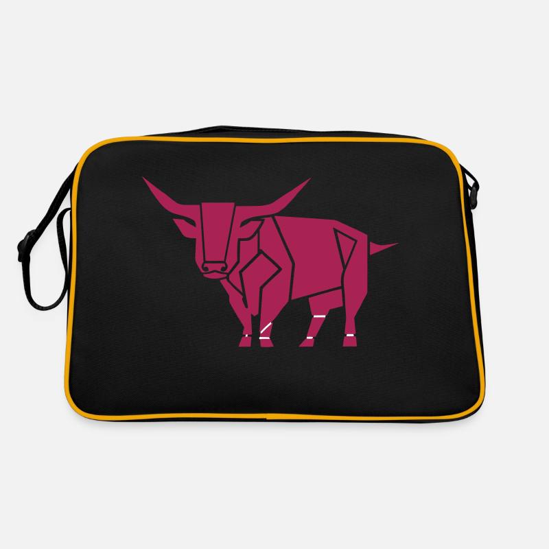 Avant-garde du taureau - Sac Retro - noir/or
