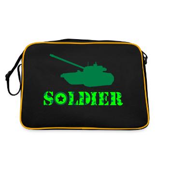 Soldat de char - Sac Retro - noir/or - Dos