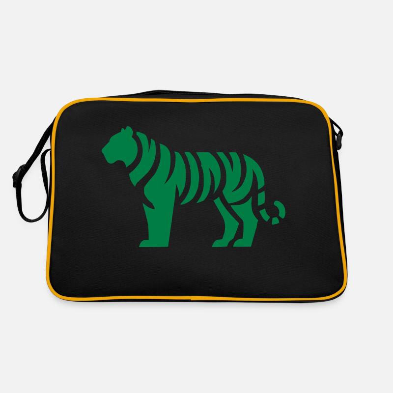 Silhouette de tigre Sac Retro