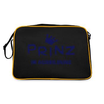 Prince in training - Retro Bag - black/gold - Back