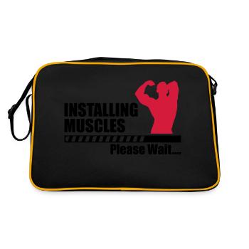 Installing Muscle - Sac Retro - noir/or - Dos