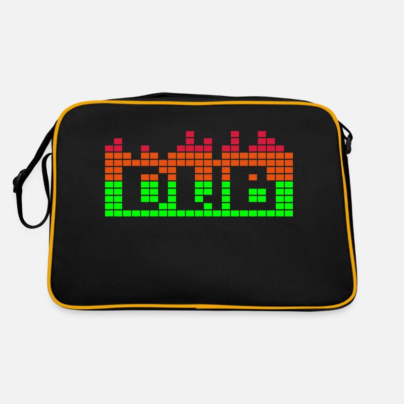 Neues Erinnerungen & T-Shirts Dub - Retro Tasche - Schwarz/Gold