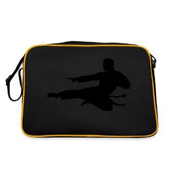 Karate male eu - Retro Bag - black/gold - Back