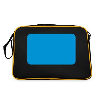 design line rectangle - Retro Bag - black/gold - Back