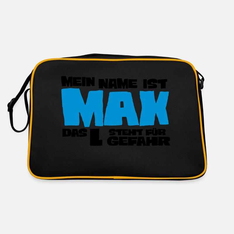 max - Retro Tasche - Schwarz/Gold