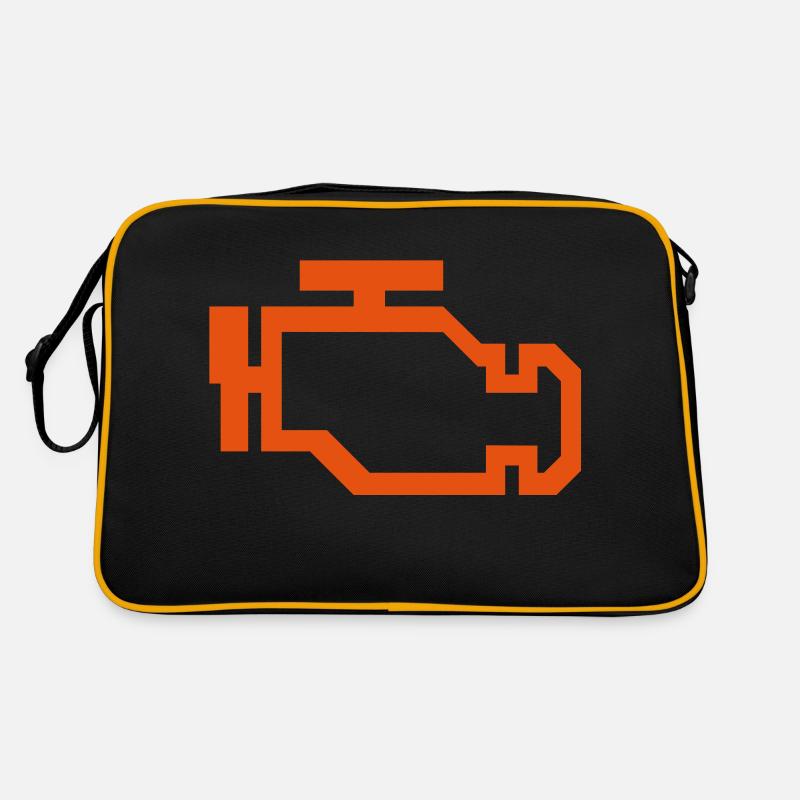 Motor Kontroll Leuchte MIL Geschenkidee Retro Tasche