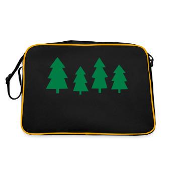 Christmas Trees - Retro Bag - black/gold - Back