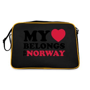MHBT NORWAY - Sac Retro - noir/or - Dos