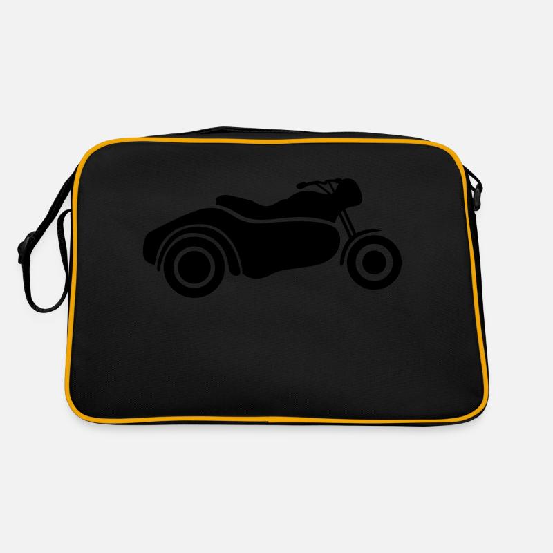 Beiwagen - Retro Tasche - Schwarz/Gold
