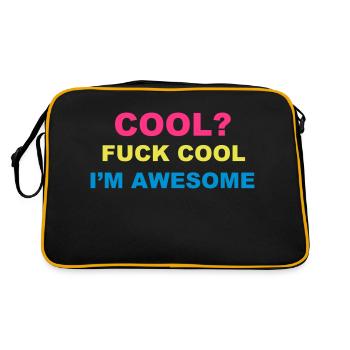 Cool - Retro Tasche - Schwarz/Gold - Hinten