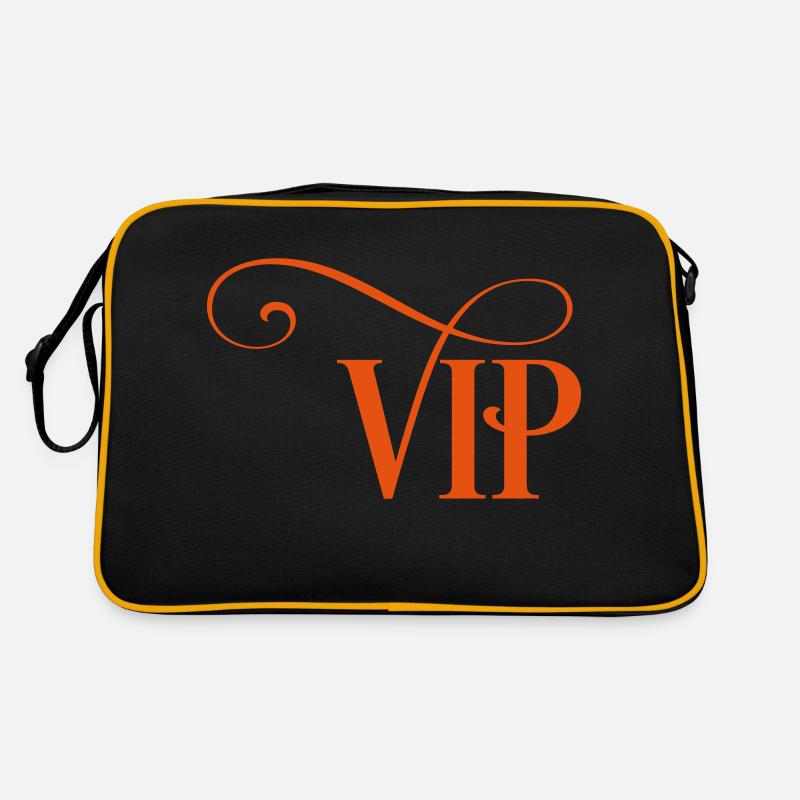 VIP - Retro Tasche - Schwarz/Gold
