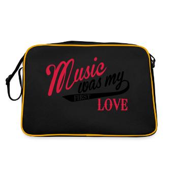 La musique veux dire ce que mon premier amour - - Sac Retro - noir/or - Dos