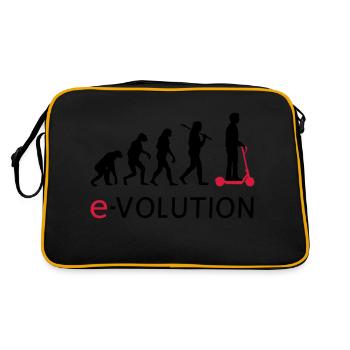 Evolution ElectroScooter eScooter ERoller - Retro Tasche - Schwarz/Gold - Hinten