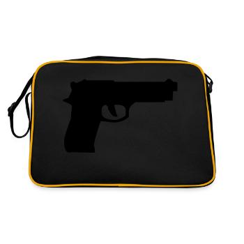 waffe - Sac Retro - noir/or - Dos