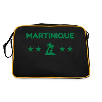 Martinique / 972 / Caraïbes / Martiniquais - Retro Bag - black/gold - Back