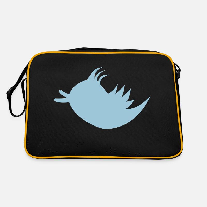 Twitter Logo Retro Tasche