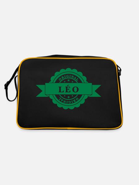 Léo - Sac Retro - noir/or - Dos