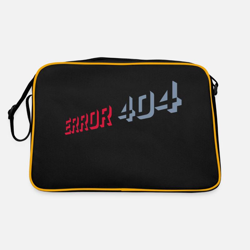 Error 404 Nerd Computer Retro Tasche