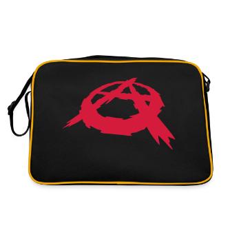 Création de logo symbole anarchie - Sac Retro - noir/or - Dos