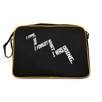 Je suis venu voir oublier - Sac Retro - noir/or - Dos